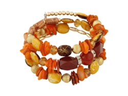 Pulsera vintage para mujer con cuentas de turquesa y cristales sintéticos. Ideal para estudiantes. Nostalgia88