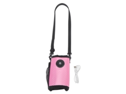 Bolsa Aquecedora De Garrafa De Leite Com Display Digital Temp Ajustável 23 Níveis Isolada Portátil Para Casa Carro Vermelho Rosa