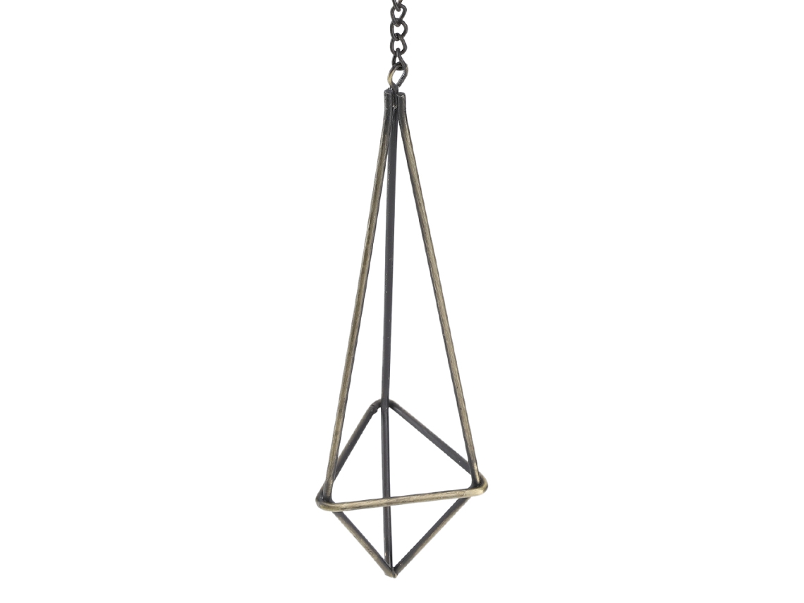Elegante Soporte Colgante Triangular Geométrico Para Plantas Aéreas, Bromelias Y Decoración Del Hogar.