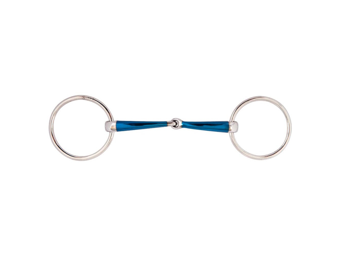 Snaffle de Anel Frouxo de Articulação Única Sweet Iron Magic System 14 Mm Cinzento 12.5 Cmbr