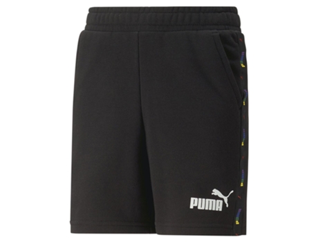 Calção PUMA Shorts Ess Tape Love Is Love Preto 14-16 Years Rapaz