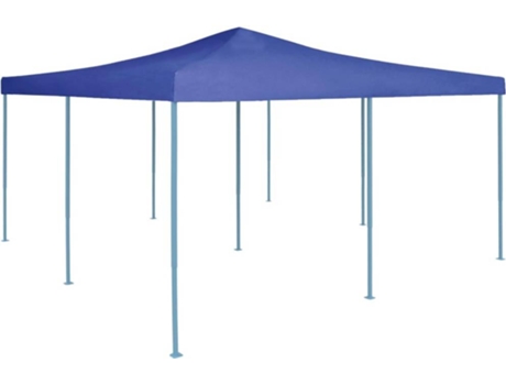 vidaXL Cenador plegable azul 5x5 m