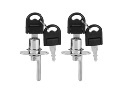 Cerradura Para Cajón Con Llaves Para Armario, Escritorio, Muebles De Oficina, 19 Mm, Color Plata, 2 Unidades.