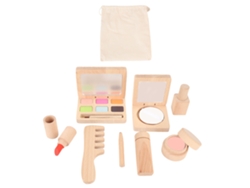 Set De Maquillaje De Madera Para Niños, Kit De Simulación, Juguete De Belleza Infantil