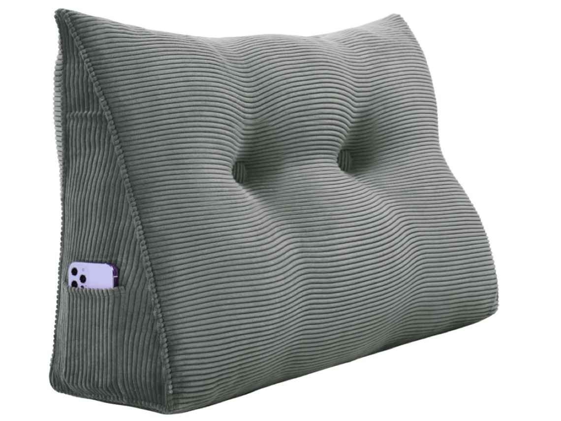 Cojín VERCART Gris 60x20x50 cm