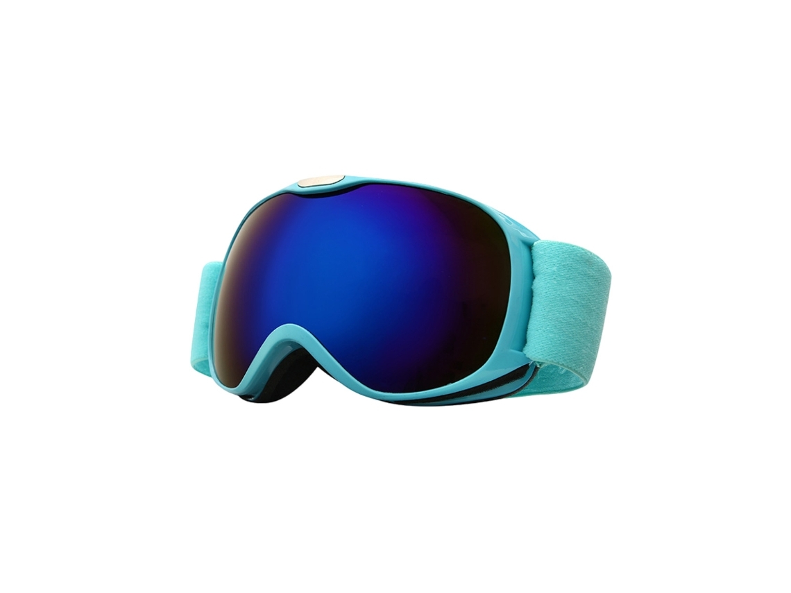Gafas de esquí de doble capa antivaho y resistentes al viento para niños, ideales para esquiar y hacer snowboard (azul)*