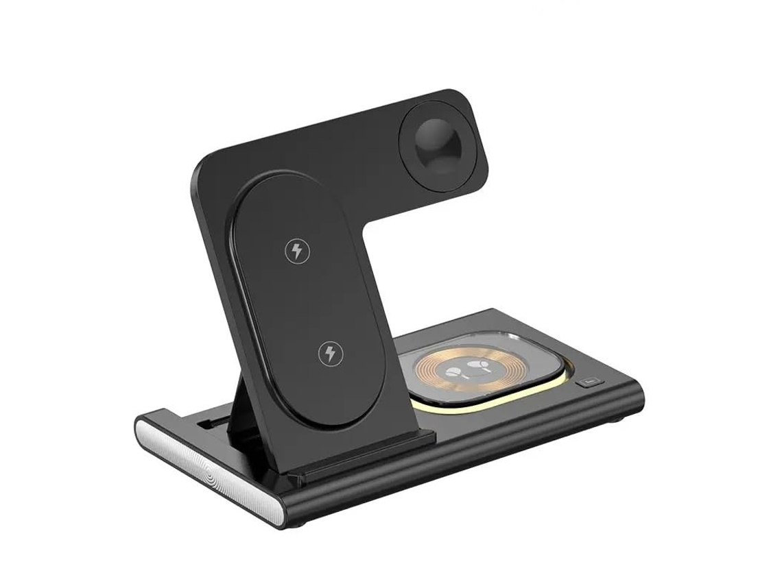Soporte Para Cargador Inalámbrico 3 En 1 Para Iphone 15 14 13 12 Samsung S23 S22 Galaxy Watch 5 4 Active Buds Carga Rápida Para Yemaesre