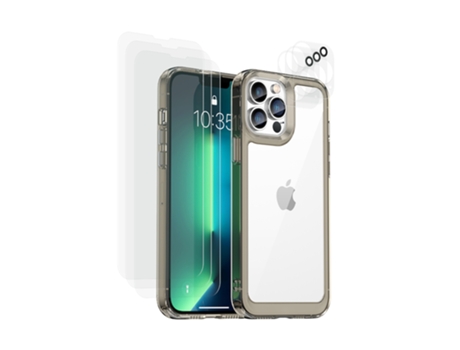 Protector de Pantalla Prueba Golpes Paneles para iPhone 13 Pro EKO Negro
