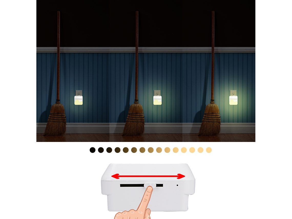 2026-lámpara De Pared Led Noche Regulable Enchufe Para Pasillo Escalera Dormitorio Salón Cocina Baño