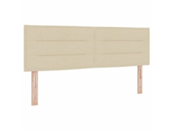 Cabecero con Cabecero Crema 160 cm Piel Sintética EXCLUSIVA MAISON