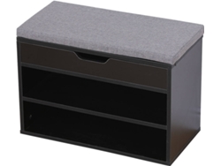 Armario para Zapatos HAPPY GARDEN Alan (MDF - 60 x 29.5 x 42 cm)