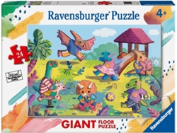 Rompecabezas de suelo Ravensburger XXL Dinosaur, 24 piezas