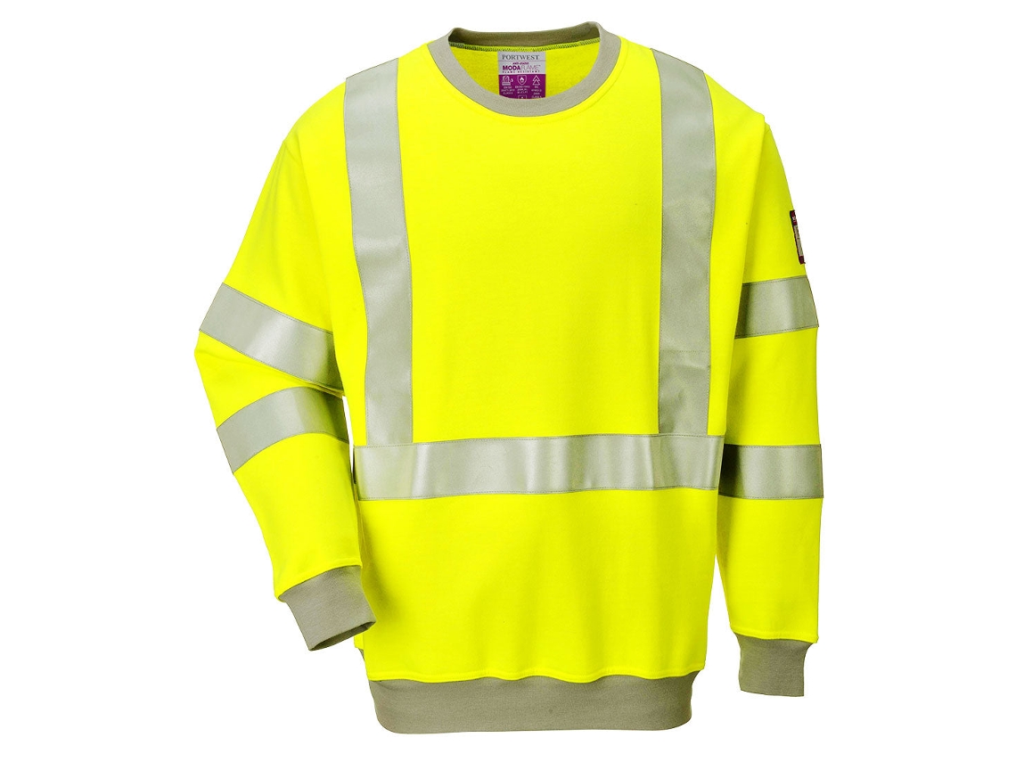 Sudadera Fr Modaflame Anti-static Hi-vis: Protección Y Comodidad Amarillo / Xl