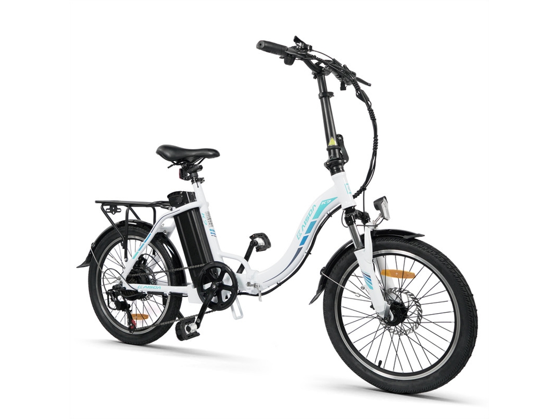 Bicicleta eléctrica plegable KAISDA K7 36V 13Ah 20 App blanca