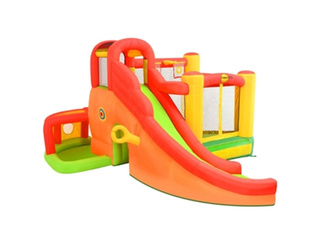 Happy Hop Castillo hinchable con tobogán 450x380x230 cm PVC