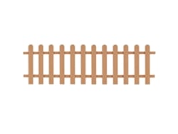 Valla de estacas WPC 200x60 cm DKD HOME DECOR
