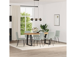 Maison Exclusive - Sillas De Comedor Giratorias 6 Uds Terciopelo Gris Claro