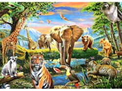 Rompecabezas De 1000 Piezas Para Adultos, Rompecabezas Del Mundo Animal, Desafiante Juego Nocturno (rojo)