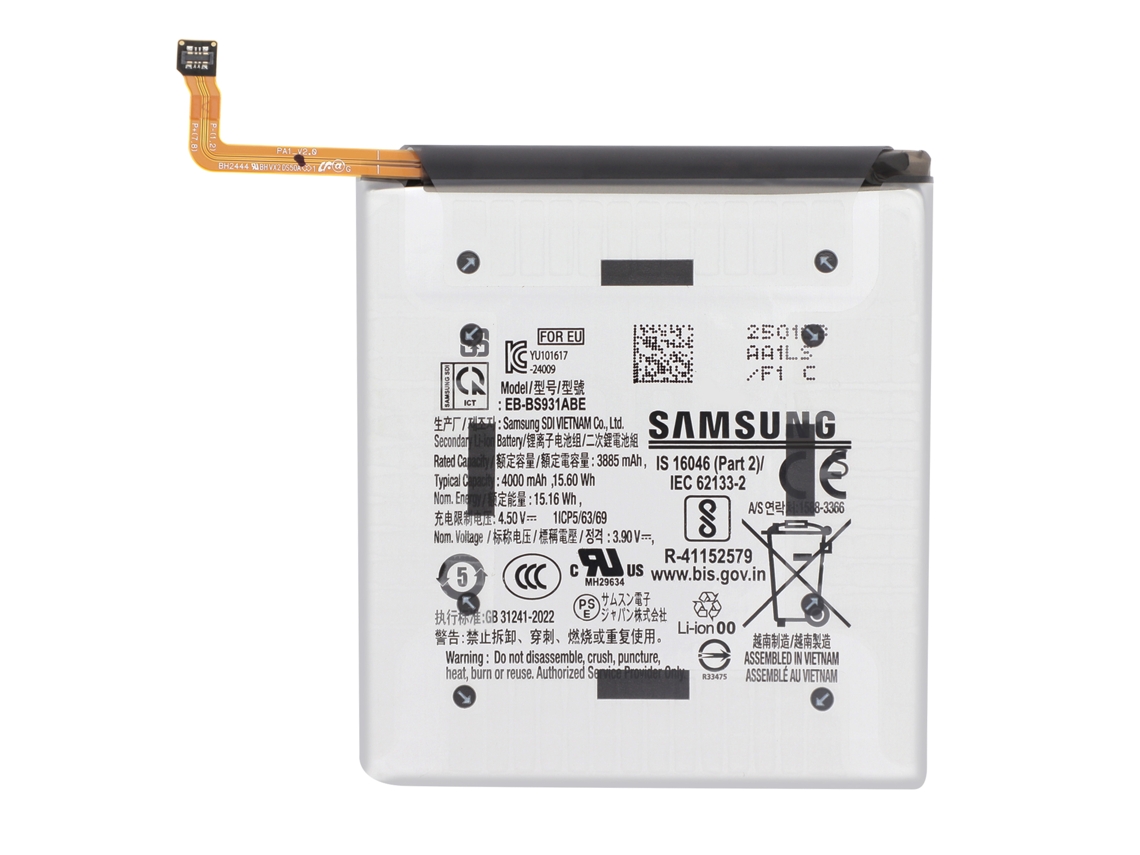 Batería interna para Samsung Galaxy S25 4000 mAh Eb Bs931abe Original Blanca Samsung