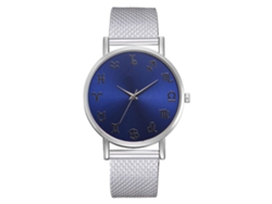 Reloj De Mujer De Moda Con Movimiento De Cuarzo Elegante Pulsera (plata Negro)