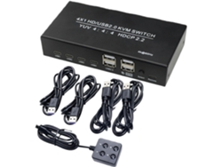 Conmutadores Kvm De Hdtv De 4 Puertos Compatibles Con Gestión 4k A 60 Hz
