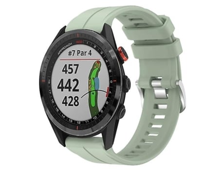 Correa Para Garmin Approach S62 22mm Correa De Reloj Deportivo De Silicona Verde Menta VENISYMLIS