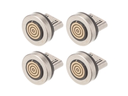 Juego de 4 adaptadores magnéticos micro USB con punta giratoria para cable USB Hengjian