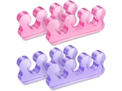 2 Pares De Separadores/estiradores De Dedos De Gel Para Hombres Y Mujeres.