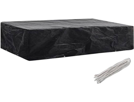 Funda para muebles de exterior VIDAXL Negro Polietileno (218x77x55 cm)