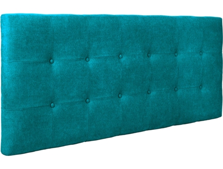 Cabecero DHOME Acolchado (Turquesa - Tela y Polipiel - 105 x 8 x 60 cm)