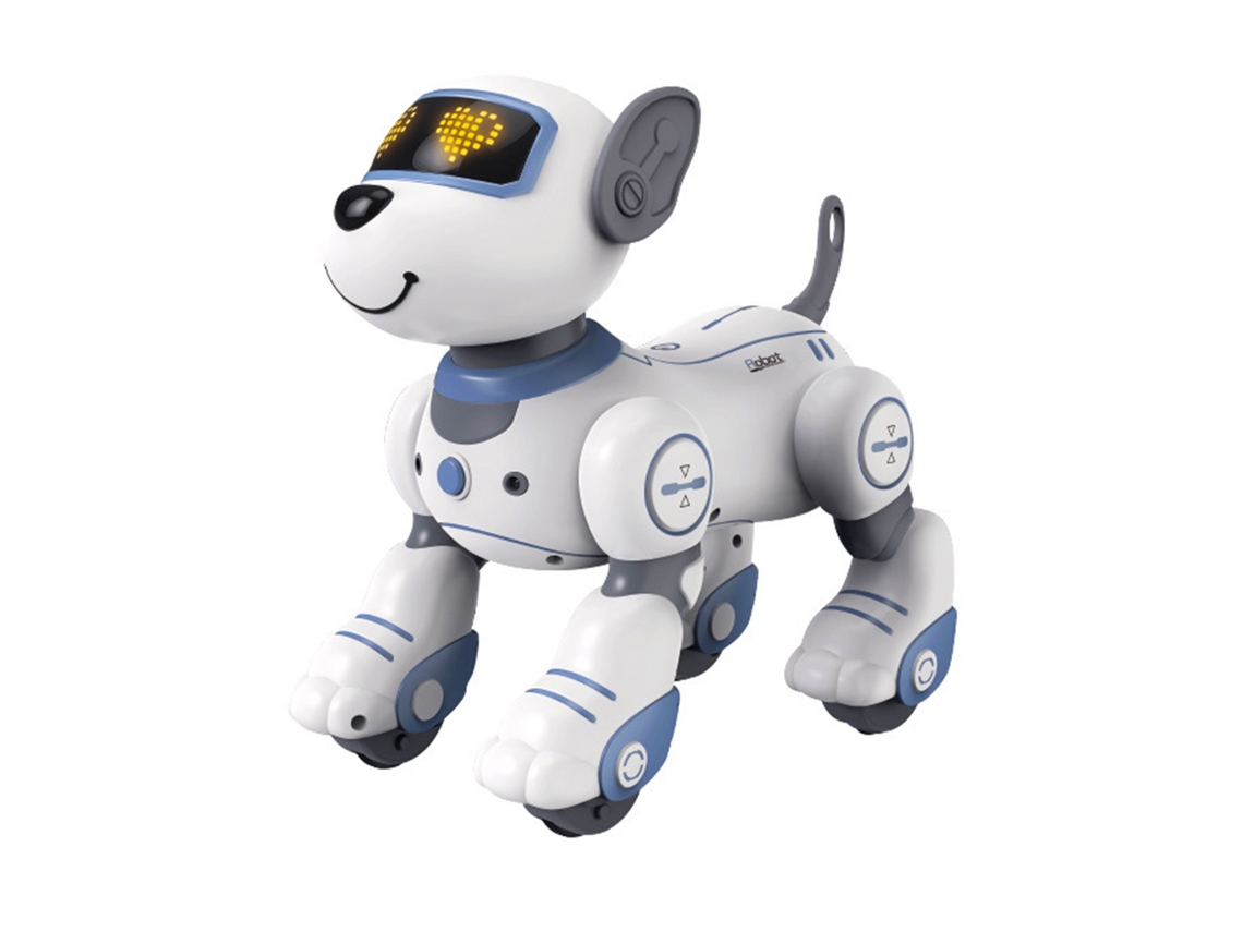 Robot Teledirigido Con Baile, Música Y Luces, Programable Para Niños Y Niñas, Color Azul.