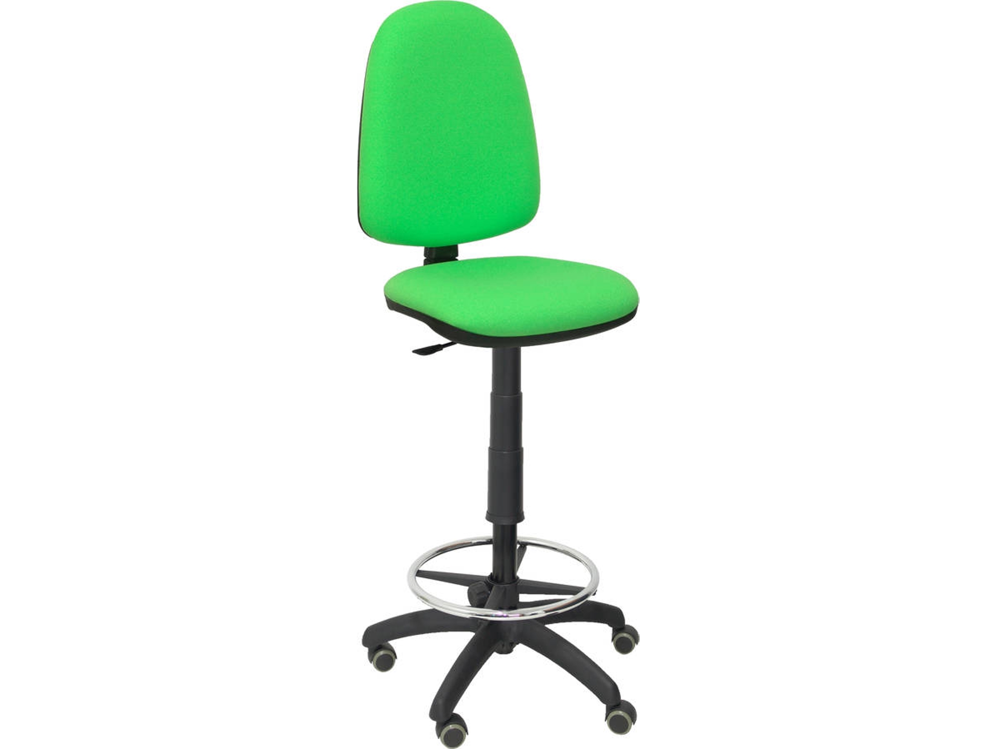 Silla de Escritorio Alta PIQUERAS Y CRESPO Ayna Verde Pistacho con ruedas de parqué (Tejido - Ruedas Parquet)