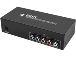 Divisor De Audio Y Vídeo Por Componentes Av, 1 Entrada, 4 Salidas, Conmutador Ypbpr Para Dvd Con Enchufe Europeo.