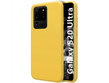 Carcasa Samsung Galaxy S20 Ultra TUMUNDOSMARTPHONE Silicona Líquida Amarillo