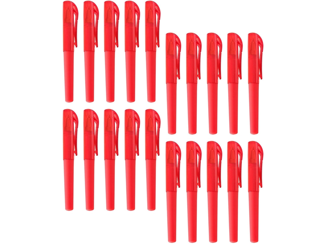 Bolígrafos De Tinta De Gel Roja, Punta Fina De 0,7 Mm, Tamaño Mini Con Tapa.