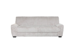 Sofa Poliester Pelo Beige 198x84x79cm