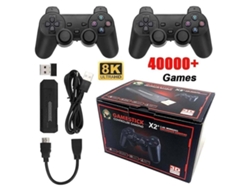 X2 Plus Game Stick Consola Retro Mando Inalámbrico Dual 128gb 40000 Juegos Siurn