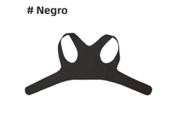 (negro Xl) Corrector De Postura Ajustable Almohadilla De Soporte De Espalda Transpirable