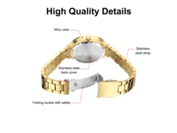 Reloj De Cuarzo Elegante Para Mujer Curren 9015 Con Brazalete De Acero Inoxidable Resistente Al Agua.