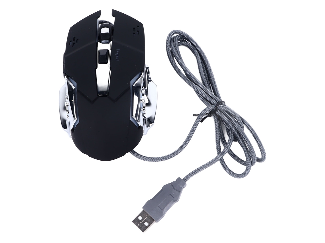 Mouse Gamer Com Fio Alta Sensibilidade Design Ergonômico Silencioso Usb Para Computadores E Dispositivos De Jogo