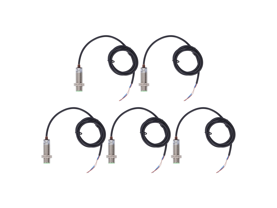 5 Sensores De Proximidad Bifilares Inductivos, Normalmente Abiertos, 150 Hz, Ip65, 10 Mm