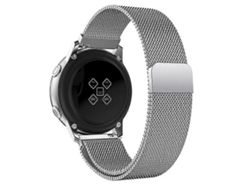 Pulsera magnética de acero inoxidable con malla milanesa compatible con Samsung Galaxy Watch Active Sm R500 Saisiyiky