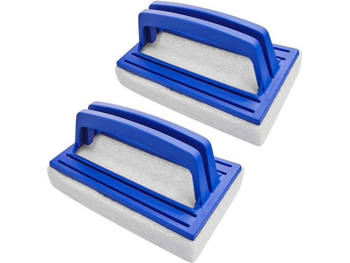 2026-2 Cepillos Esponja Para Limpieza De Piscinas, Spa Y Baños, Cepillo De Pared Y Suelo Con Mango Ergonómico