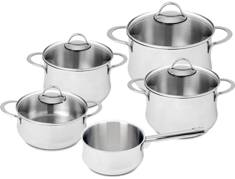 Batería de cocina SILAMPOS Monsaraz Glass (5 piezas)