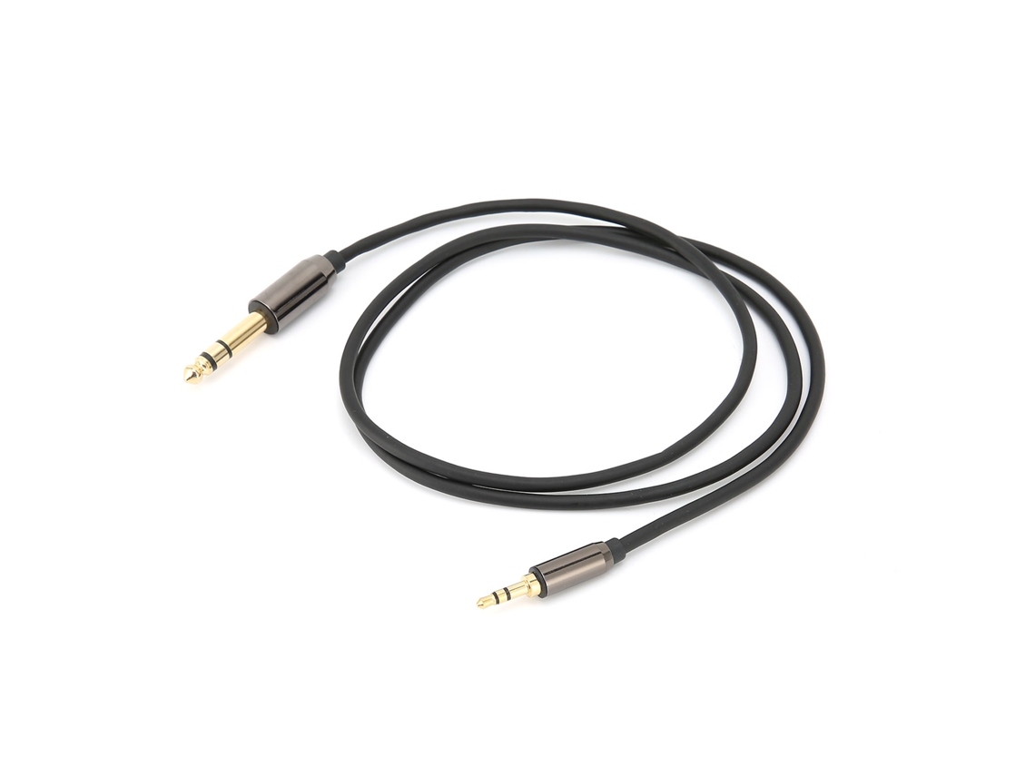 Cable De Audio De Cobre Libre De Oxígeno De 3,5 Mm A 6,5 Mm, Macho A Macho, Para Amplificador/mezcladora.