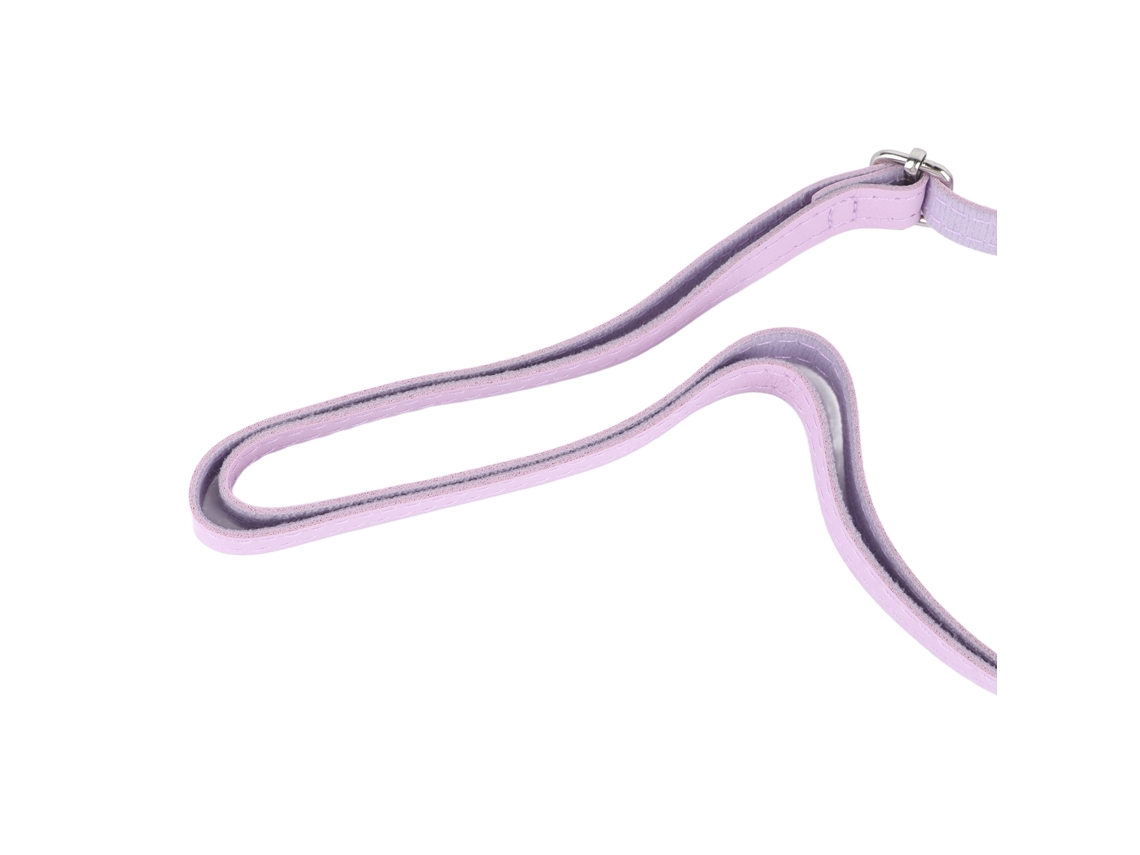 Bolso Bandolera De Piel Sintética Para Niña Con Lentejuelas Y Un Bonito Lazo Morado Animado.
