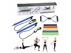 Juego De Barra De Pilates Y Fitness De 7 Piezas (Azul)  DIGITALLAB