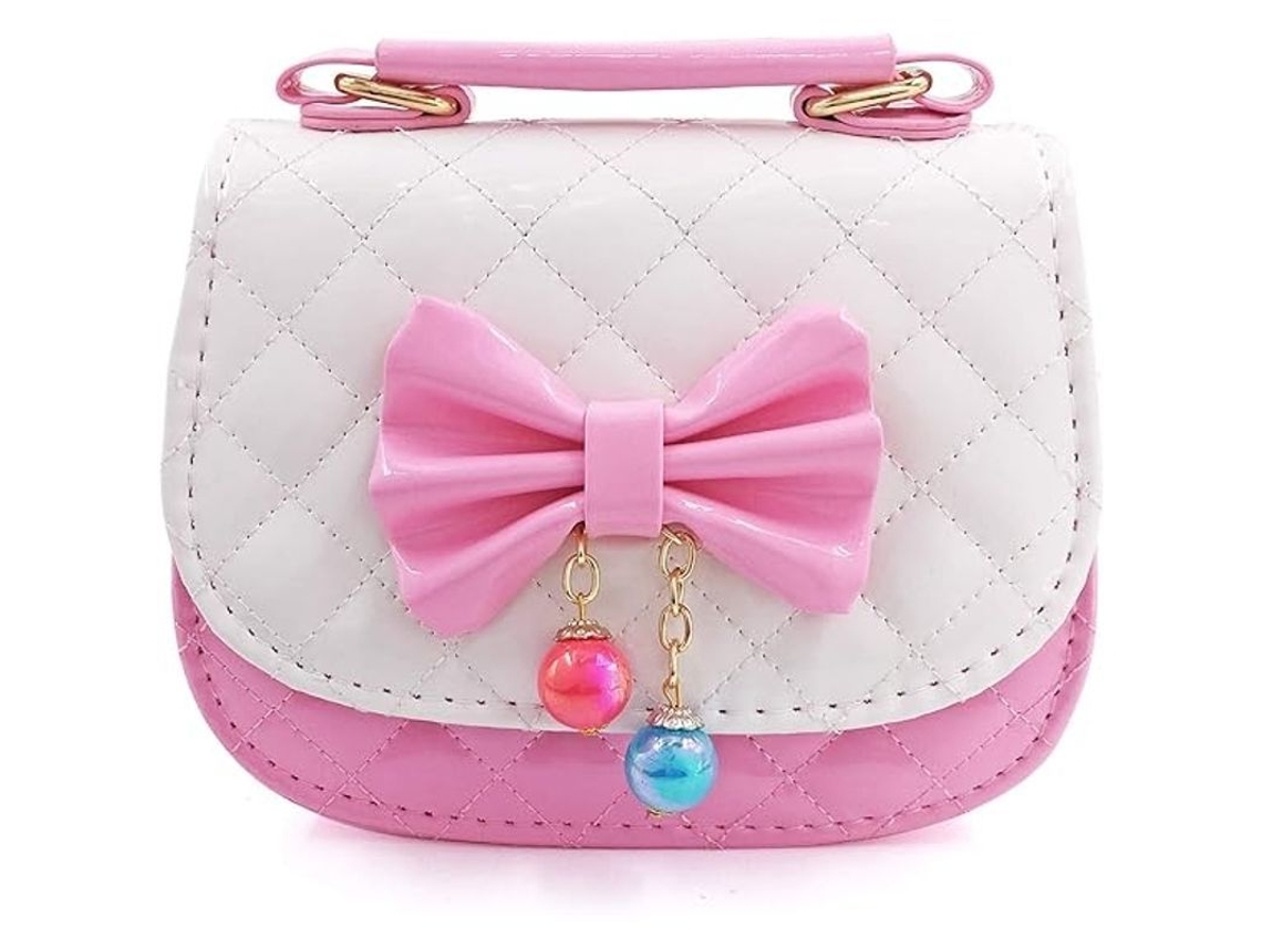 Mochila de princesa sin marca, modelo 2026, para niñas, con lazos y cartera de piel suave, ideal para viajes y fiestas.