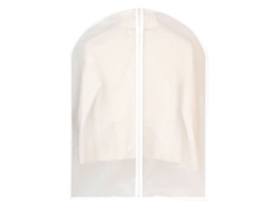 Funda para colgar ropa, antipolvo, impermeable, antipolillas y antihumedad, semitransparente, para camisas y trajes (60 x 140 cm)