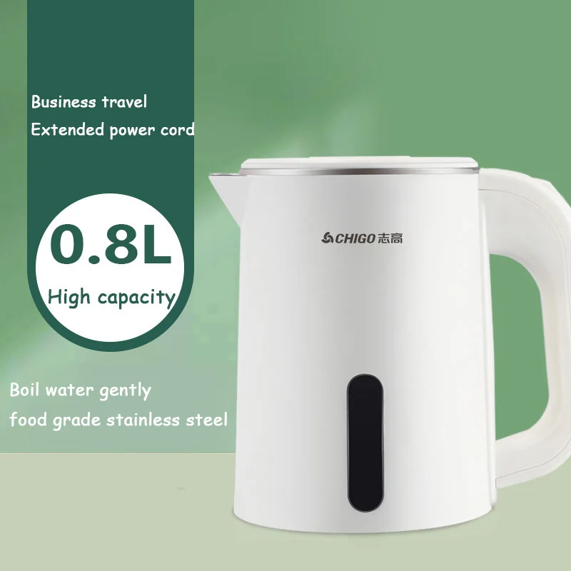 Hervidor Eléctrico (blanco) De 0,8 L, Pequeña Capacidad, Revestimiento Interior De Acero Inoxidable 304, 220 V